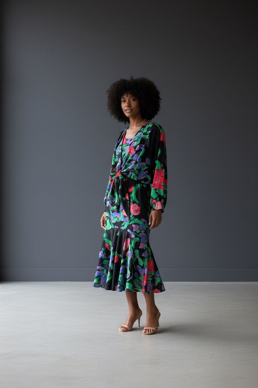 VINTAGE FLORAL DRESS