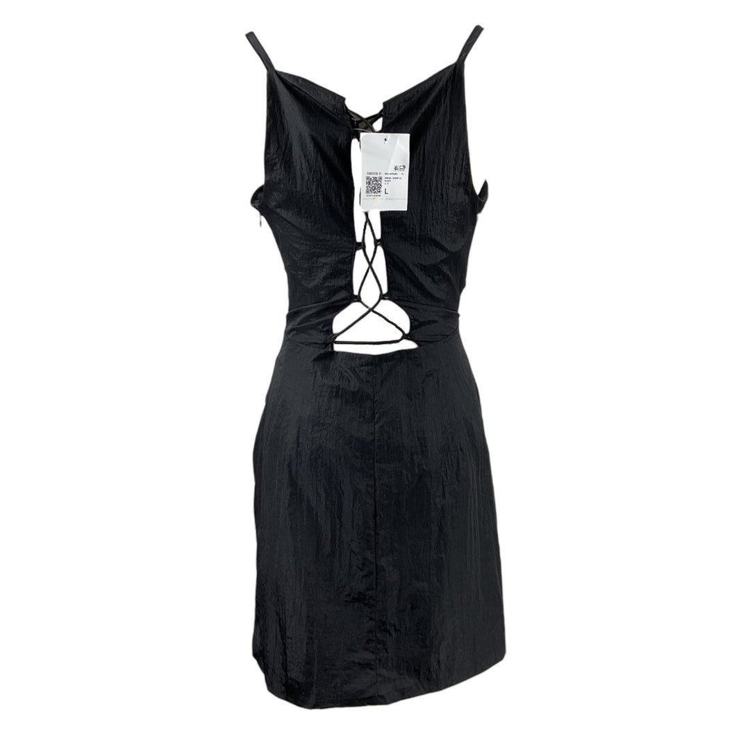 FOREVER21 BLACK RUCHED DRESS - Image 4