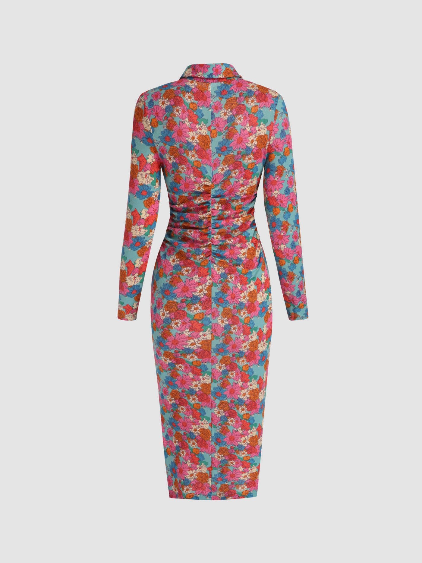 CIDER FLORAL BODYCON DRESS - Image 3